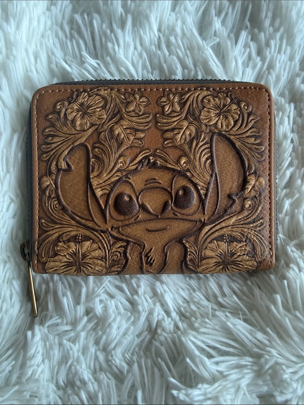Loungefly Stitch Embossed Zip Wallet